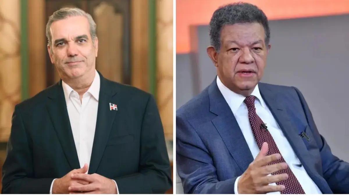 Abinader y Leonel se dan un emotivo abrazo durante el Congreso Mundial de Derecho