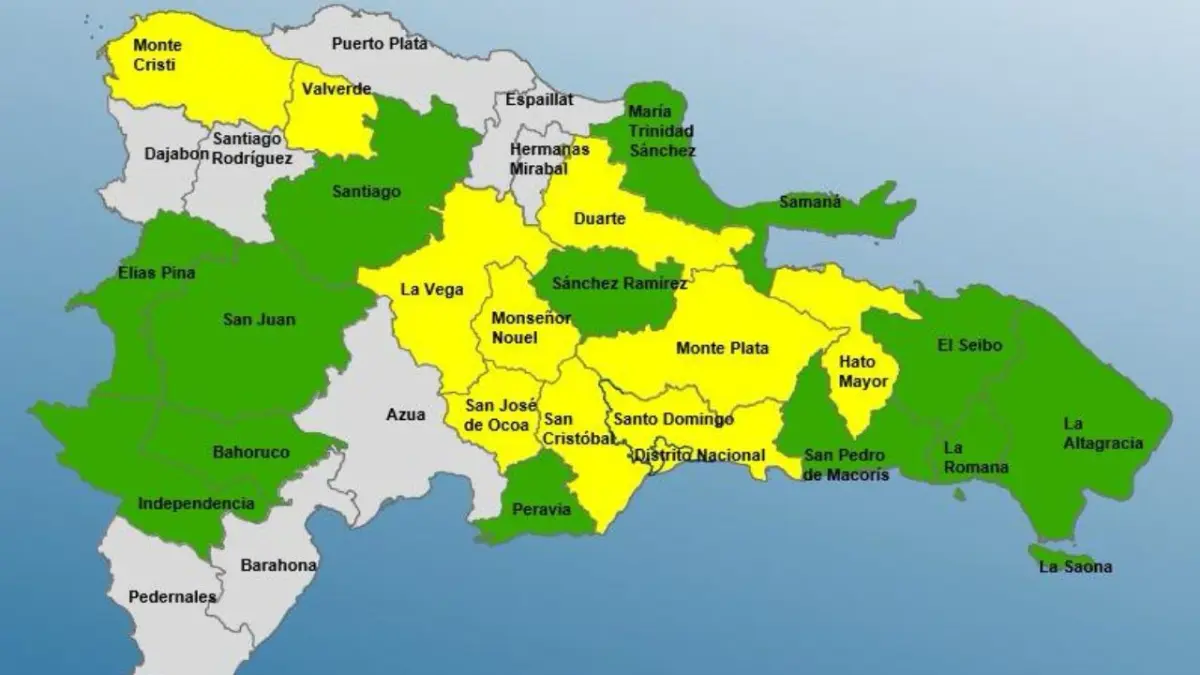 COE elimina alerta roja y aumenta a 13 provincias en amarilla