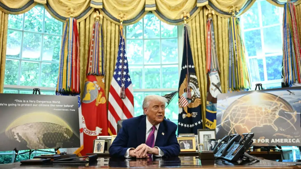 Donald Trump anunció la construcción de la Cúpula Dorada, un sistema antimisiles