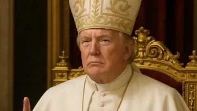 Trump postea en su cuenta de Truth Social una foto vestido de papa