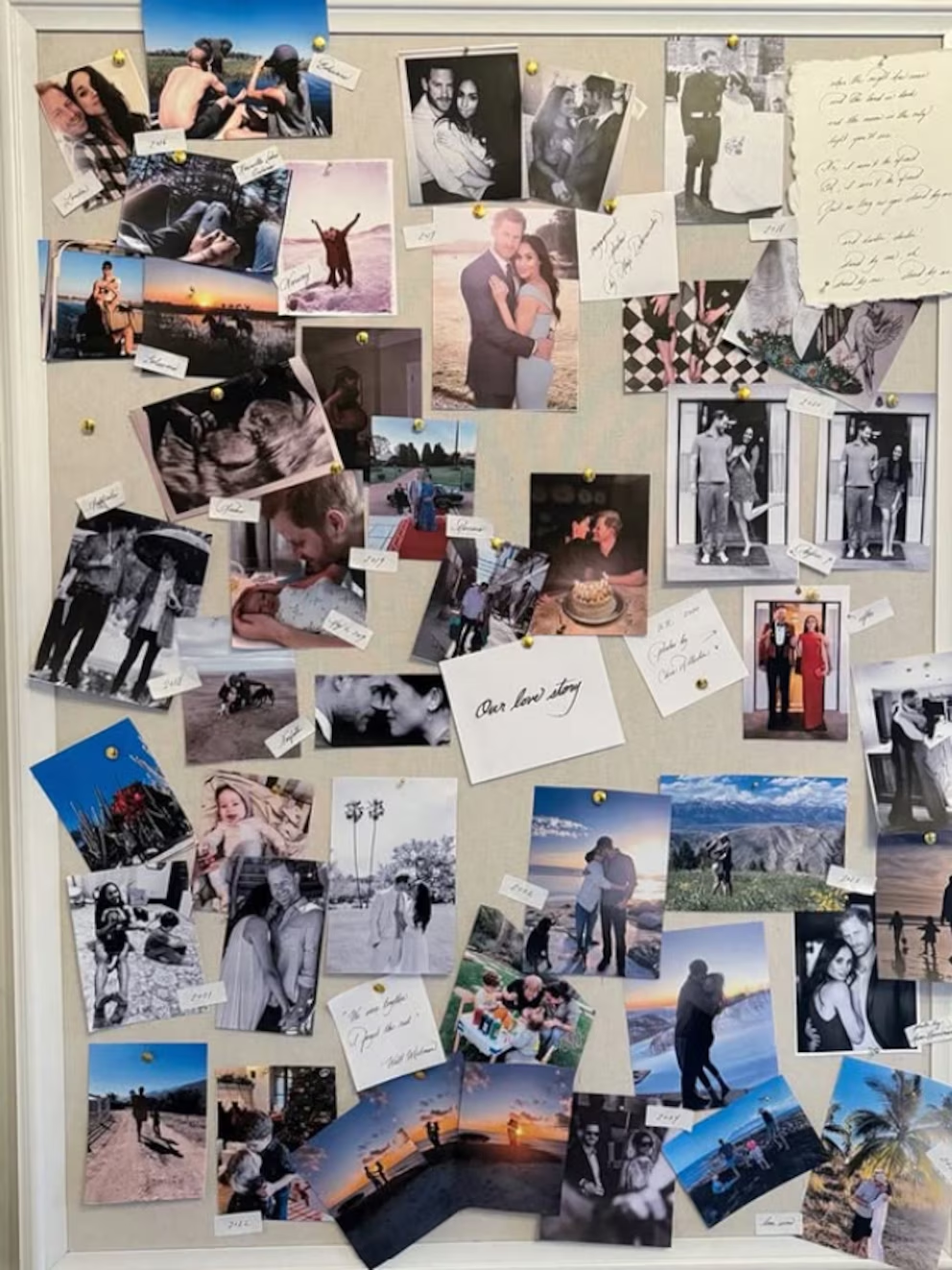 Collage de fotos de pareja y naturaleza