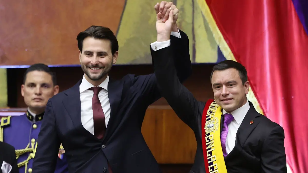 Daniel Noboa jura como presidente de Ecuador para el período 2025-2029