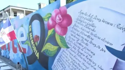 Realizan mural en Haina en honor a las víctimas del Jet Set