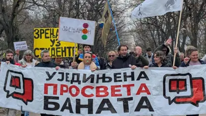 Sindicatos y universitarios serbios piden mejoras laborales y medidas contra la corrupci&oacute;n