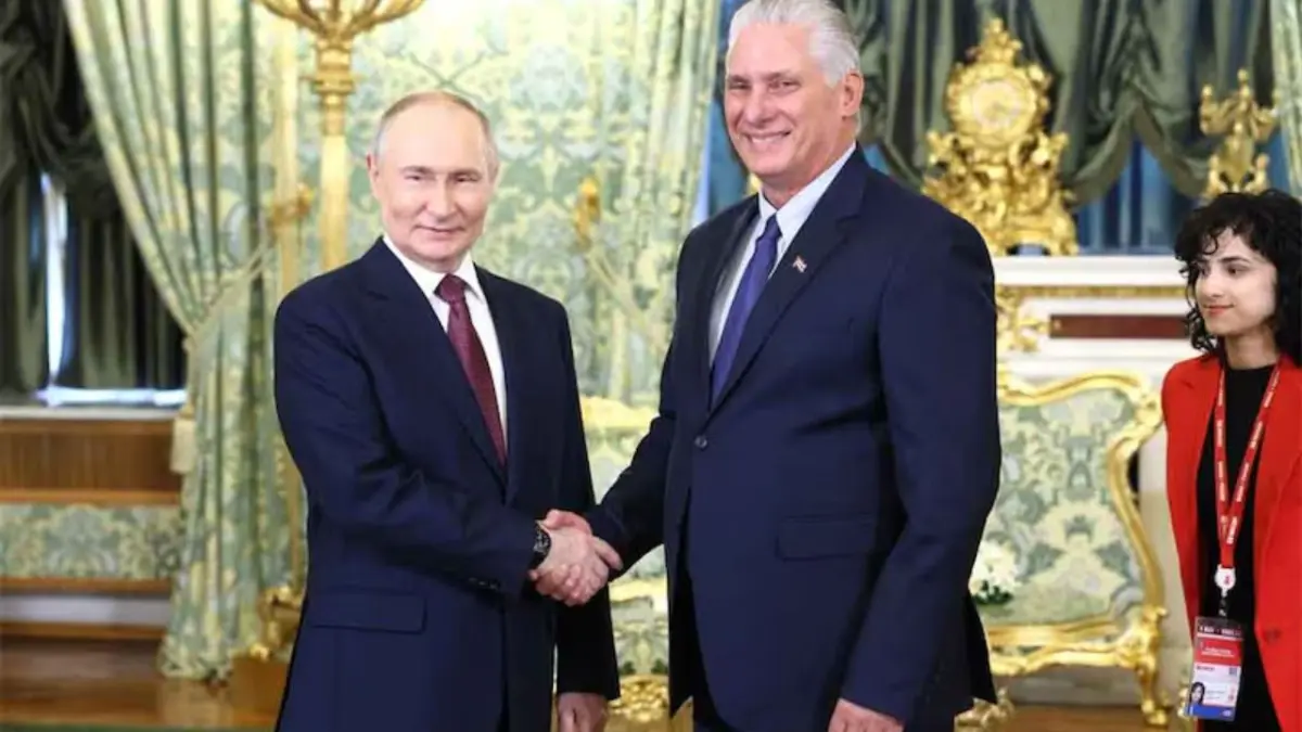 Putin subraya el rol de Cuba contra el nazismo al recibir a Díaz-Canel en Moscú