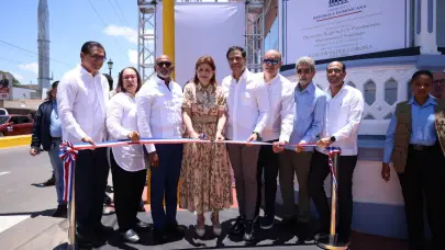 Vicepresidenta Raquel Peña inaugura obras de revalorización en el Centro Histórico de Santiago