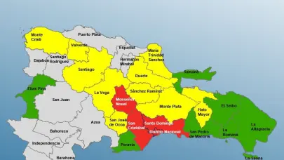 COE eleva provincias en alerta por vaguada que afecta gran parte del país
