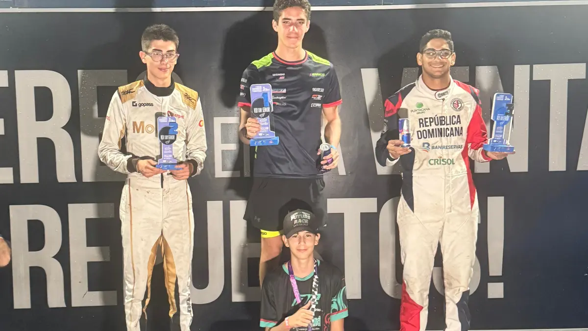 Axel Cabrera finaliza tercero en el inicio del Latinoamericano de Kartismo