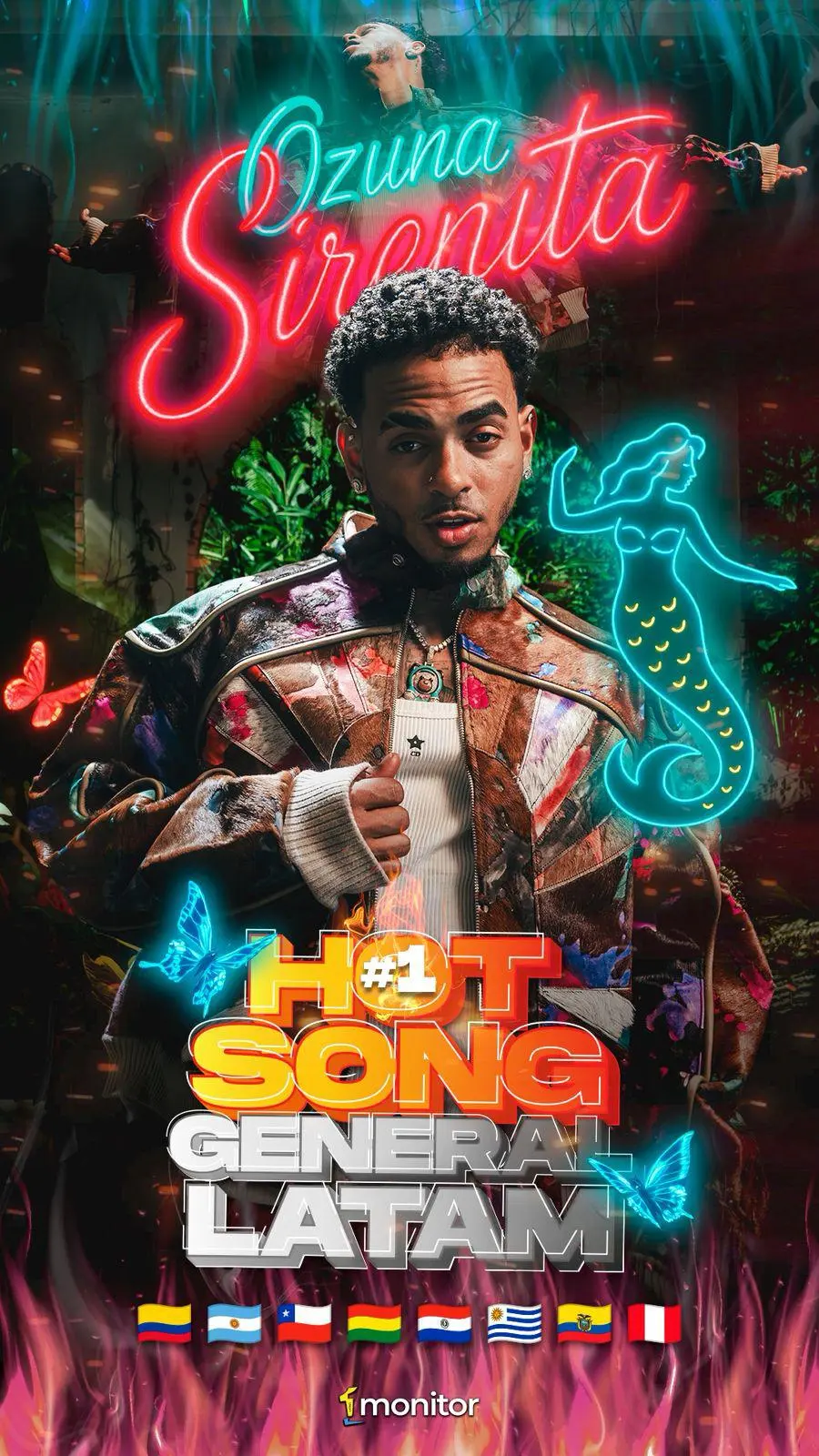 Ozuna conquista Latinoamérica con Sirenita y lidera el hot song en ocho países