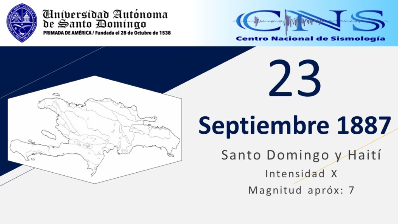 Terremoto 23 septiembre 1887, Santo Domingo y Haití