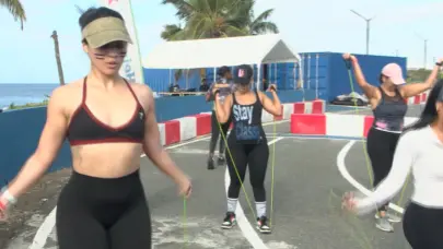 Convierten espacio del kartódromo de Santo Domingo en gimnasio al aire libre