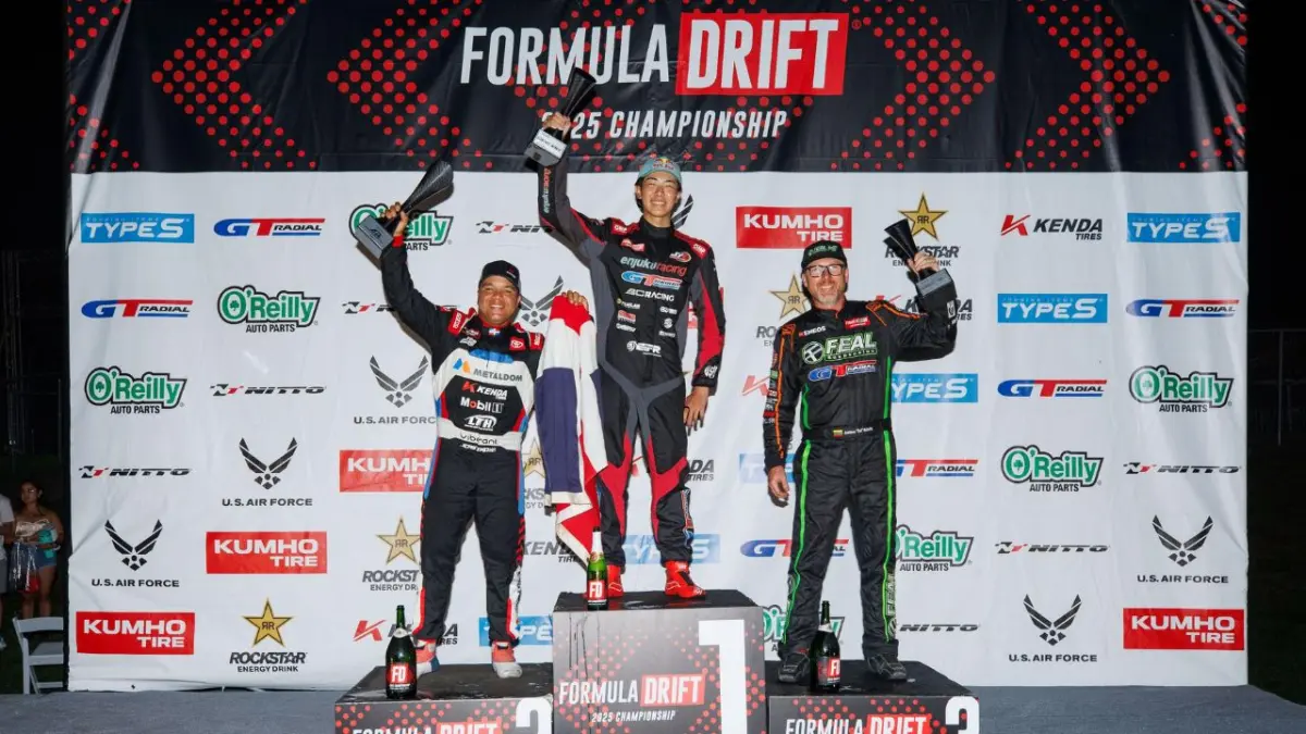 Jhonnattan Castro hace historia en Formula Drift: primer latino y dominicano en alcanzar el podio en esta serie