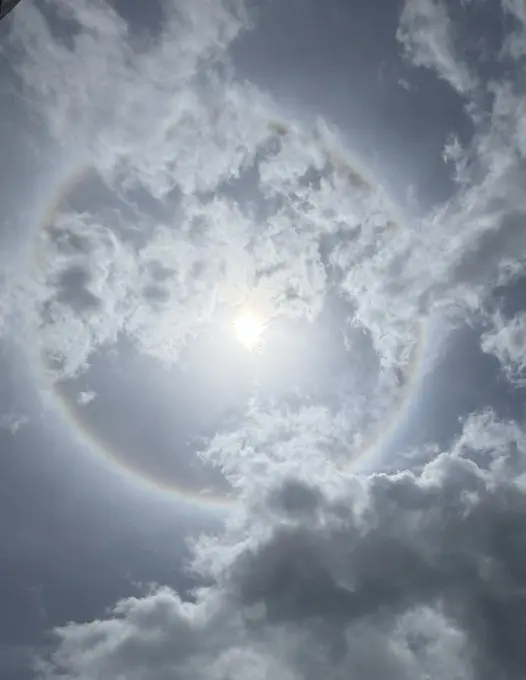 Halo solar cautiva a República Dominicana: expertos explican el fenómeno