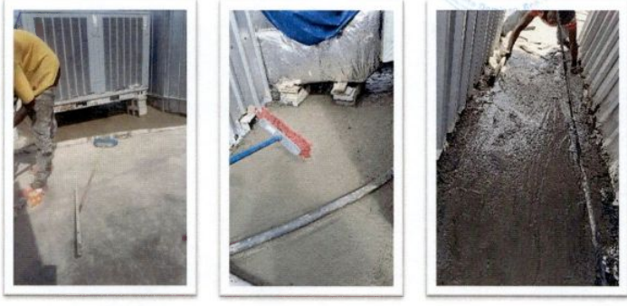 Proceso de aplicación de pavimento de hormigón