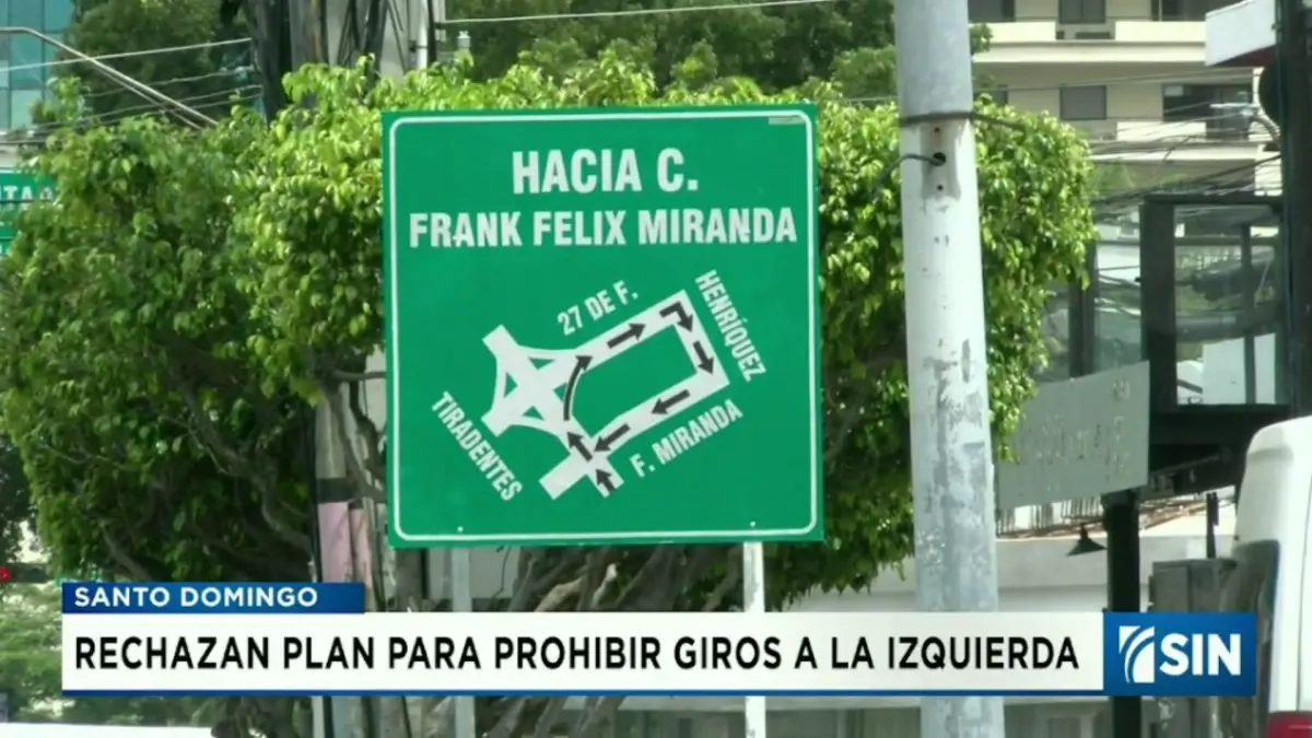 Conductores reaccionan con preocupación a prohibición de giros a la izquierda en varias avenidas del DN