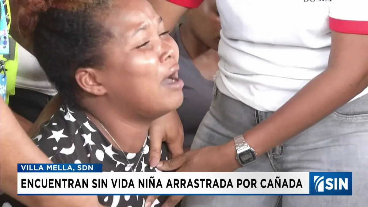 Autoridades encuentran el cuerpo de niña arrastrada por cañada en Santo Domingo Norte