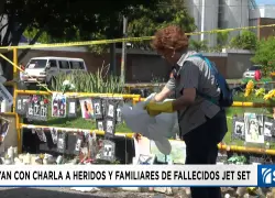 A casi dos meses del desplome del Jet Set, voluntarios renuevan altar en emotiva jornada de limpieza