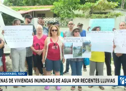 Clamor de auxilio en Manoguyabo, tras decenas de viviendas quedar inundadas por las recientes lluvias