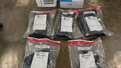 Incautan aire acondicionado portátil lleno de paquetes de marihuana