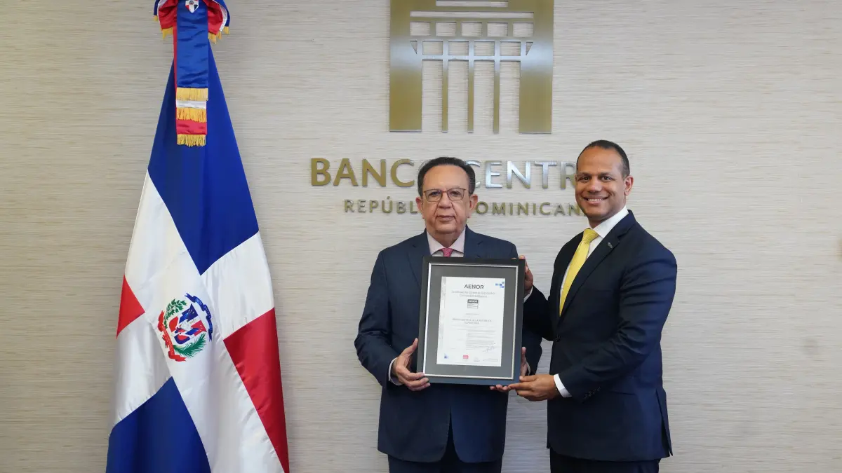 BCRD recibe la certificación ISO 22301:2029 por parte de la Asociación Española de Normalización y Certificación