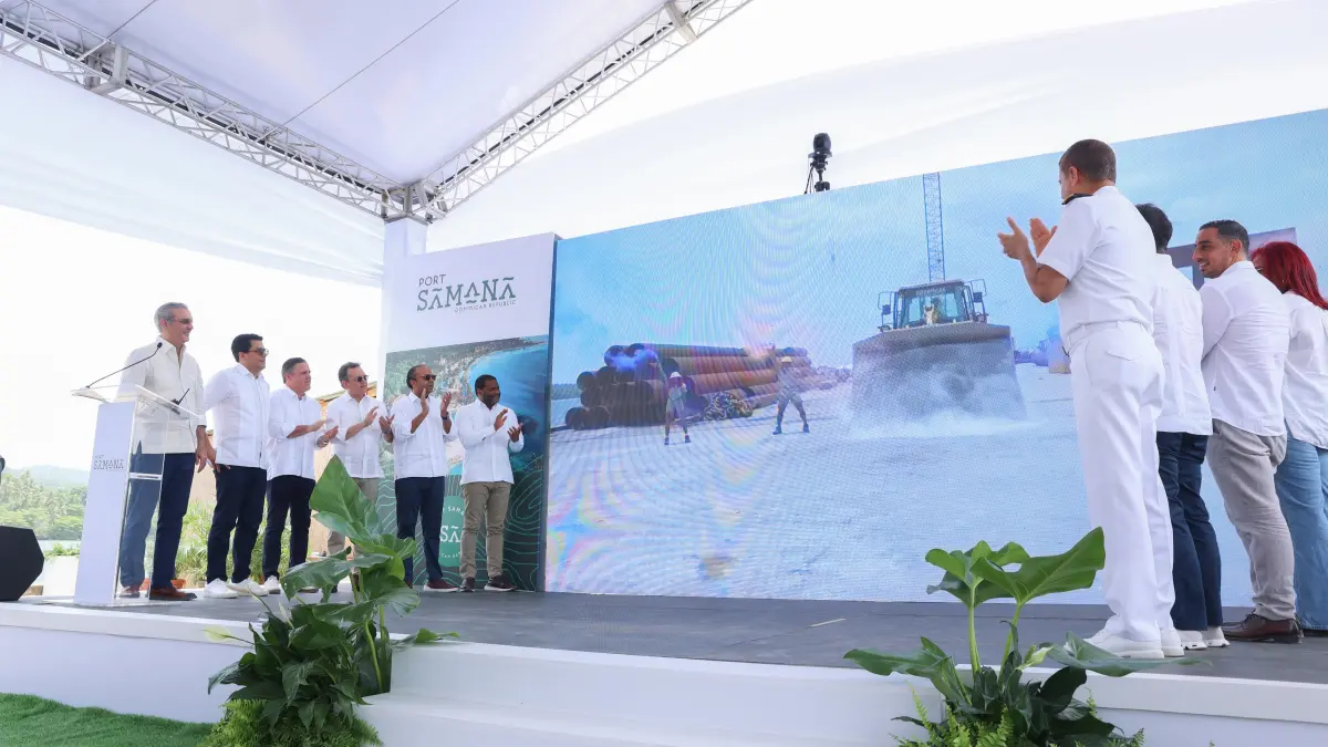 Presidente Abinader deja iniciados los trabajos del Puerto Turístico Samaná Port