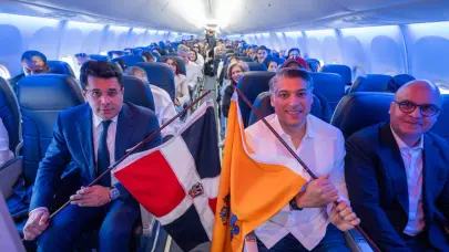 David Collado inaugura vuelo a Nueva York de Arajet
