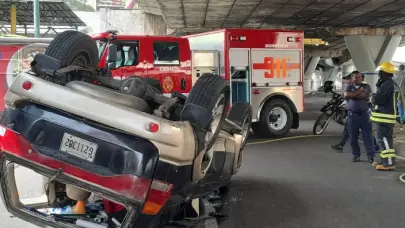 Al menos seis lesionados tras accidente de tránsito en la 27 de febrero