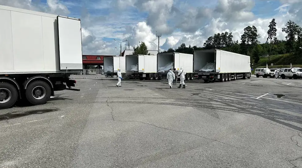 Rusia le entregó a Ucrania los cuerpos de 1.000 soldados caídos en la guerra