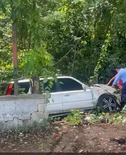 Accidente en la avenida República de Argentina