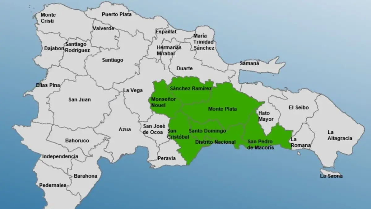 COE emite alerta verde para siete provincias por incidencia de onda tropical