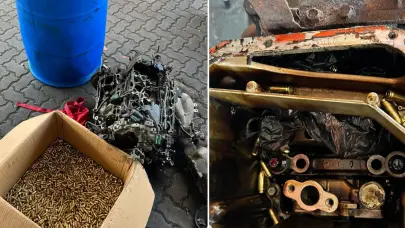 DGA decomisa más de 8,000 municiones encontradas en el interior de un motor de vehículo