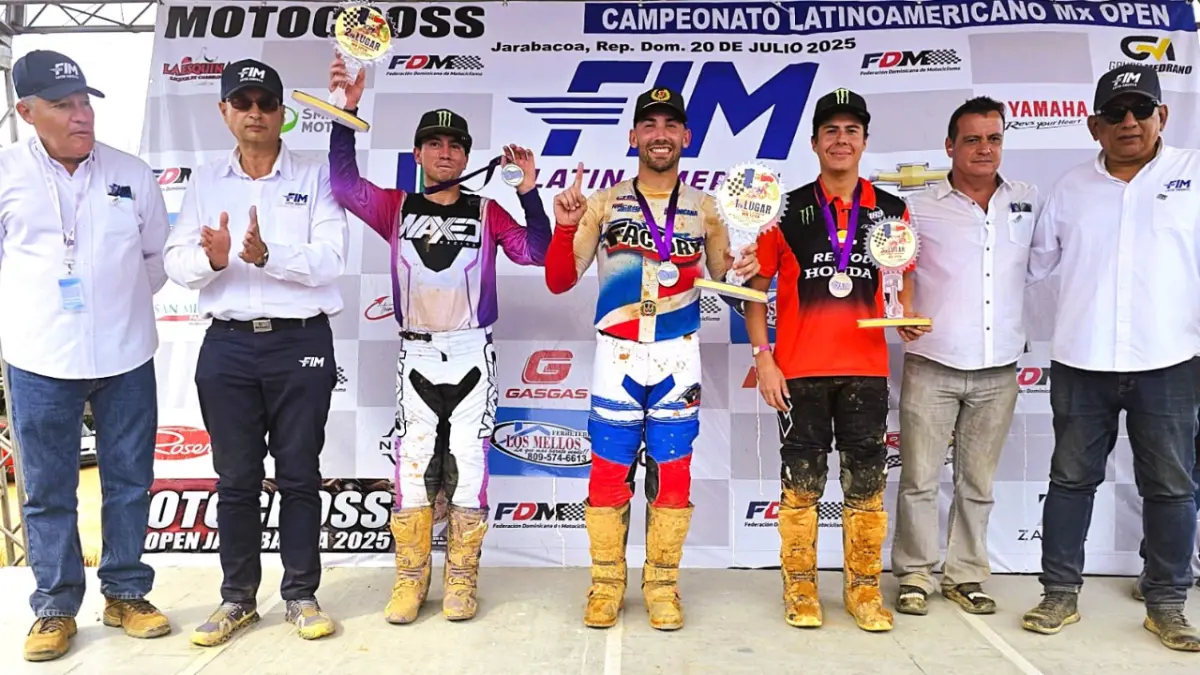 Franklin Nogueras Jr se corona campeón del Latinoamericano de Motocross MX Open 2025 en Jarabacoa