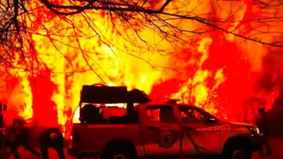 Los fuertes vientos causan una propagación de los graves incendios en el noroeste de Siria