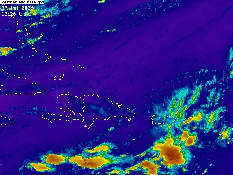 Onda tropical y vaguada continuarán generando fuertes aguaceros sobre el país, dice Indomet