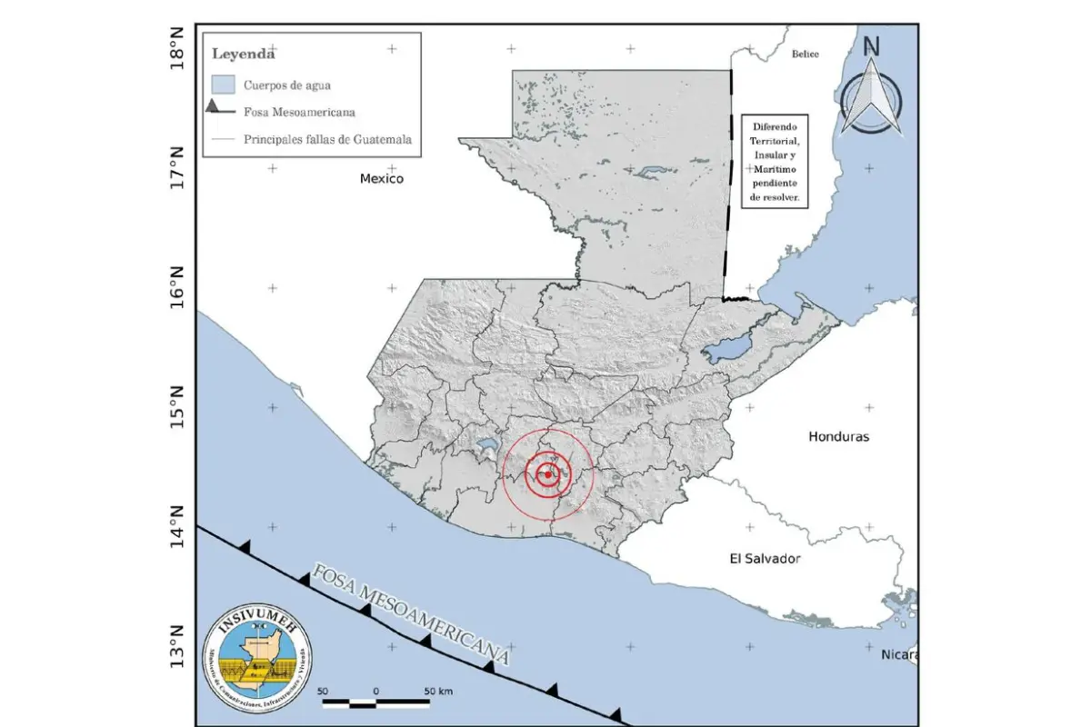 Temblor de 5.2 sacude a Guatemala