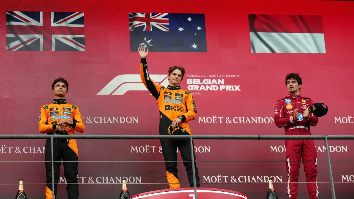 El australiano Oscar Piastri gana el Gran Premio de Bélgica de F1