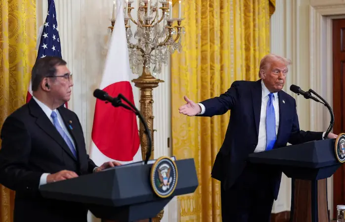 Trump anuncia acuerdo comercial con Japón por 550.000 millones de dólares