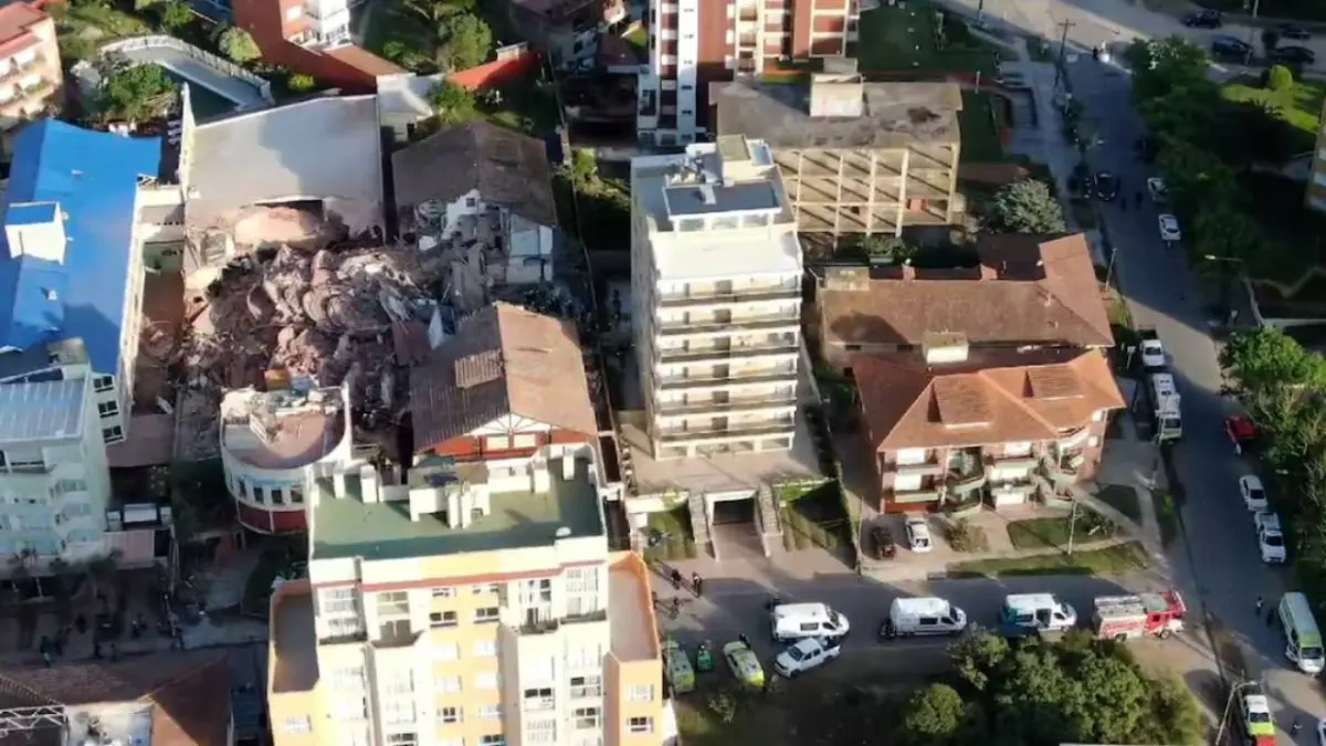 Un edificio se derrumba en la ciudad argentina de La Plata sin víctimas
