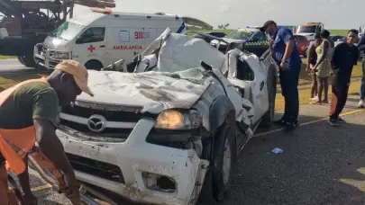 Accidente deja dos fallecidos y cuatro heridos en autopista del Coral