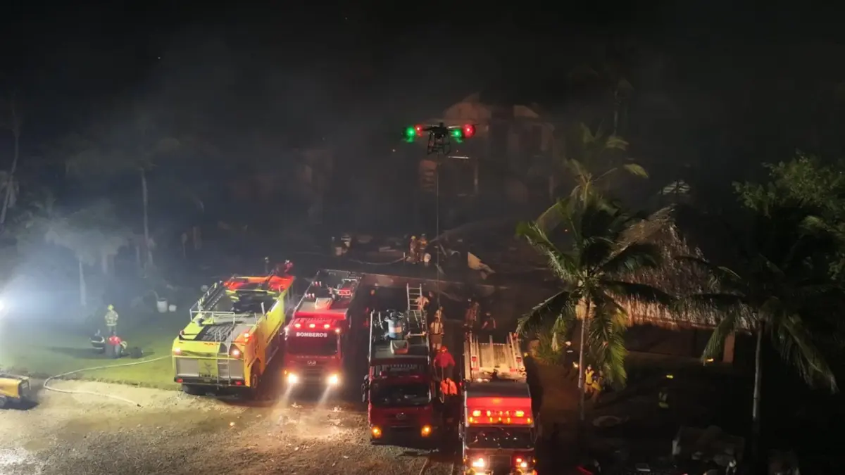 Drones y cámaras térmicas del 911 apoyaron extinción de incendio afectó villas en zona Caletón